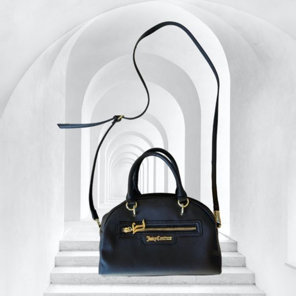 Juicy Couture Handbags - Juicy Couture Crossbody Purse Y2K Black Top Handle